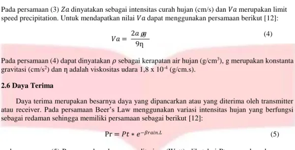 Tabel 2. Parameter dari bahan photodetector 
