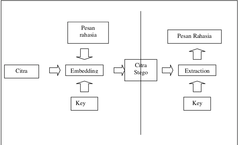 Gambar 3.1. Metode Steganografi  