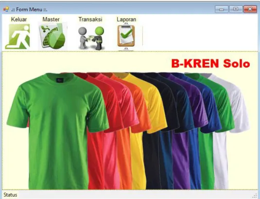 Gambar 4.23. Tampilan Menu Utama  4.7.2.  Master 