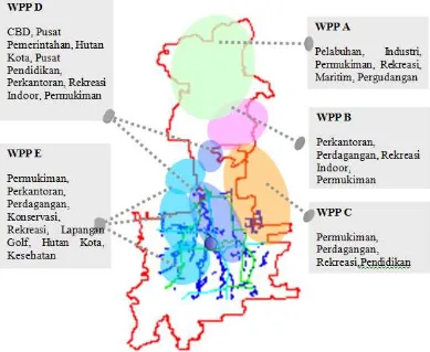 Gambar 2.27. Peta wilayah pengembangan pembangunan kota Medan.
