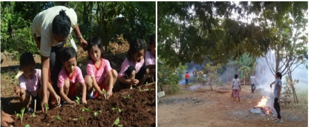 Gambar 8.1 Kegiatan Program 3K (Kebun) di TK Marsudirini Fioretti