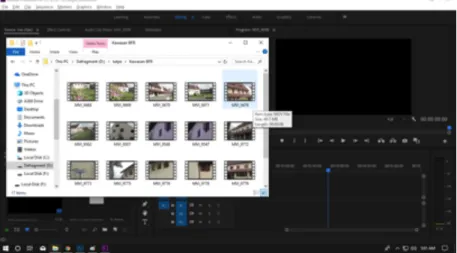 Gambar IV. 6 Import File Mentahan Video  Sumber: Data Pribadi 