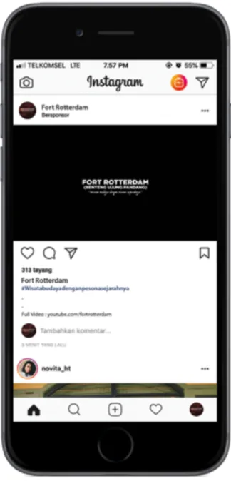 Gambar IV.13 Iklan Instagram  Sumber: Data Pribadi 