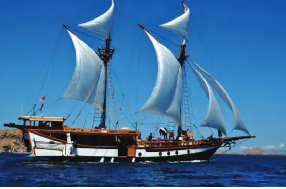 Gambar 1.7 Perahu Pinisi, objek budaya merupakan kearifan lokal Bangsa Indonesia.