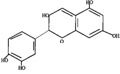 Gambar 2.1. Struktur kimia katekol (Deliana, 2003). 