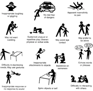 Gambar 2.1 Karakteristik Anak Autis 