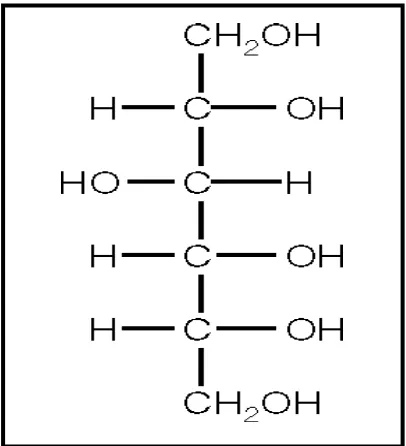 Gambar 4. Struktur senyawa sorbitol 