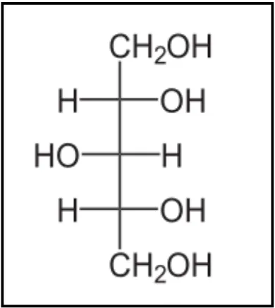 Gambar 6. Struktur senyawa xylitol 
