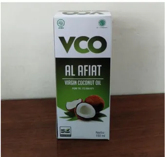 Gambar 2.2 Virgin Coconut Oil (Data Primer)  2.4.2 Kandungan VCO Al Afiat 