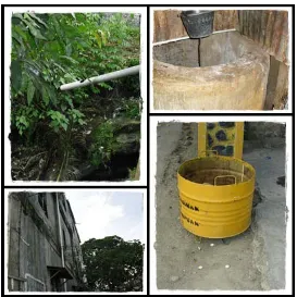 Gambar 1: Pengambilan Sampel Air Batang Ayumi Kelurahan Kantin 