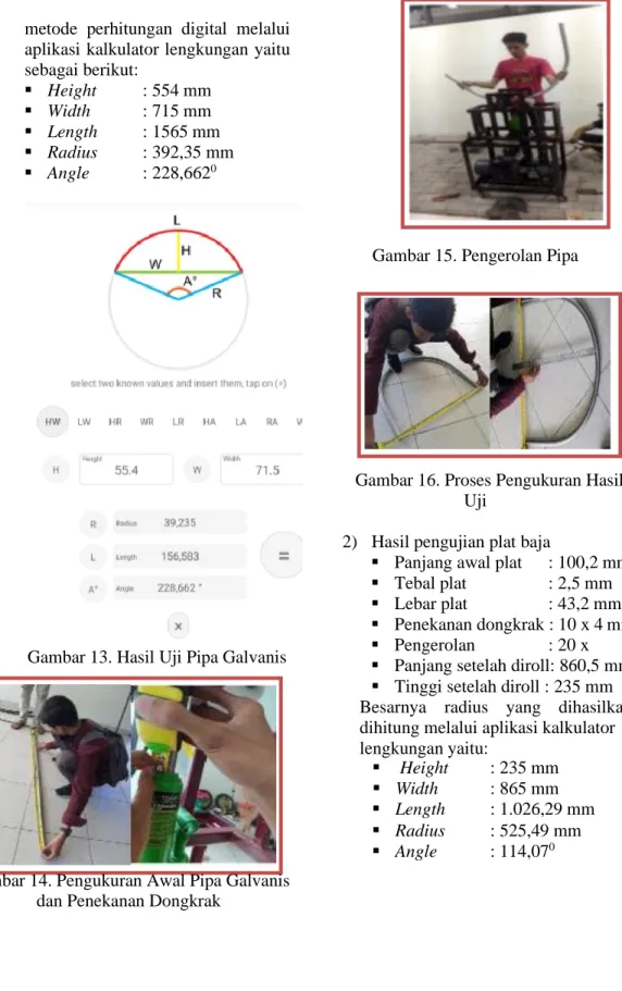 Gambar 15. Pengerolan Pipa 