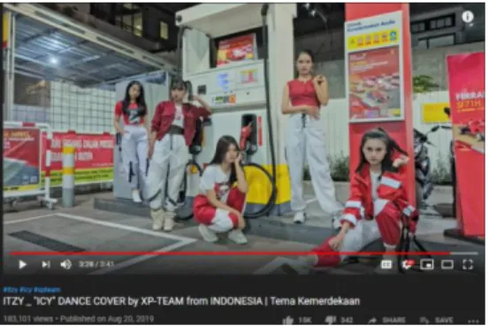 Gambar 1.  2Video XP Team cover dance ITZY 