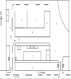Gambar 3.3 lay out terminal Bandar Kajum 
