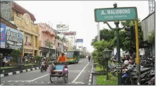 Gambar 6. Wilayah Yogyakarta yang dihubungan Jalur Transportasi, Pariwisata  dan Pemerintahan 