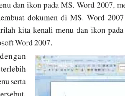 Gambar  1.5   Jendela MS.Word