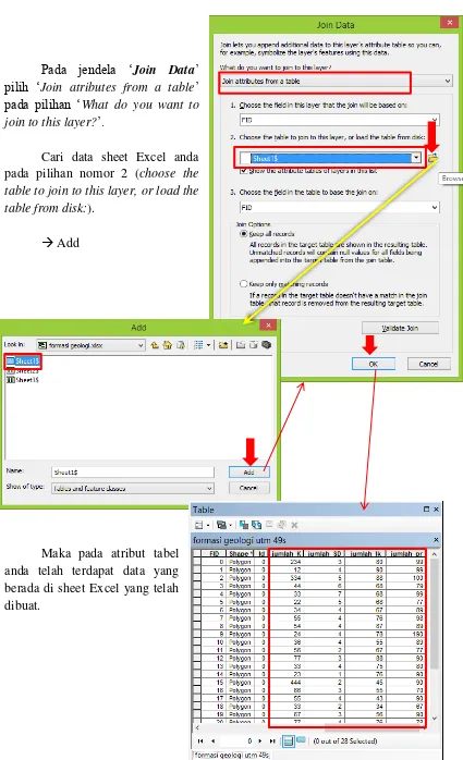 table to join to this layer, or load the 