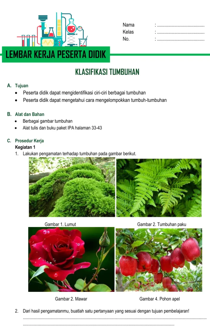 Gambar 2. Mawar       Gambar 4. Pohon apel 