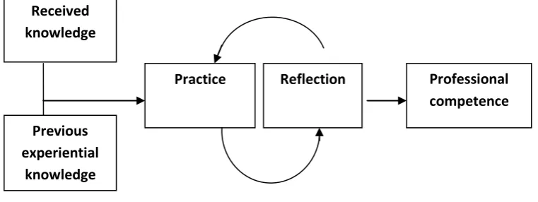 Gambar 1. Model Pelatihan Reflektif  (Reflective Model) 