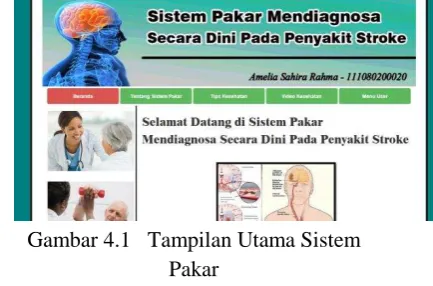 Tabel 3.1   Nama Penyakit Stroke 