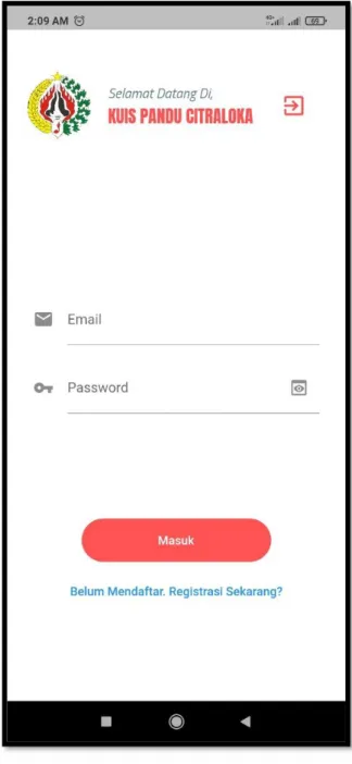 Gambar 2. Halaman Login  