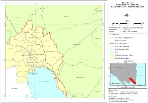 Gambar 3.1 Peta Batas Kabupaten/Kota  3.2 Peta Batas Kabupaten/Kota 