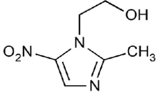 Gambar 2.4. Struktur kimia metronidazol 