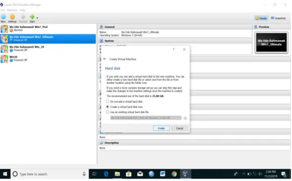 Gambar 8.5 Kotak Dialog Virtual Hard Disk 