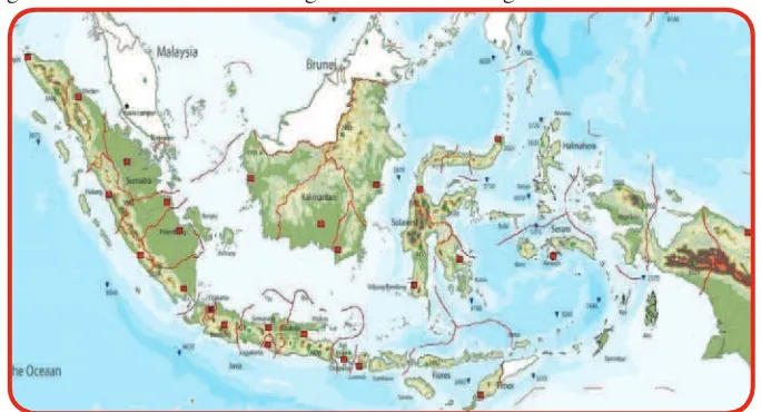 Gambar 2.2 Peta Indonesia.