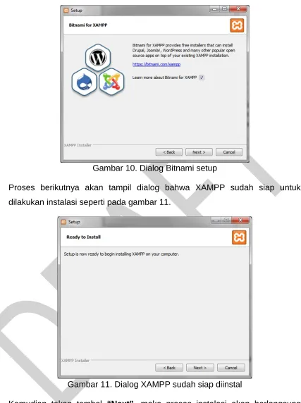 Gambar 10. Dialog Bitnami setup