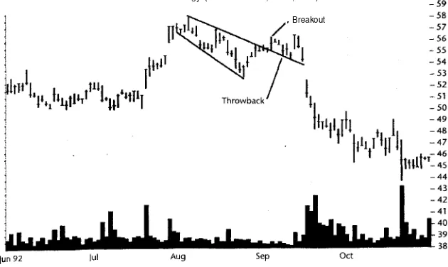 Figure 6.4  This formation is a failure according to the 5% rule. Prices fail