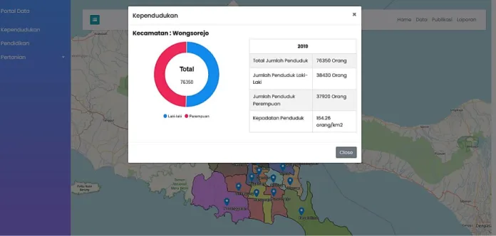 Gambar 10. Menu Data Wilayah Kependudukan 