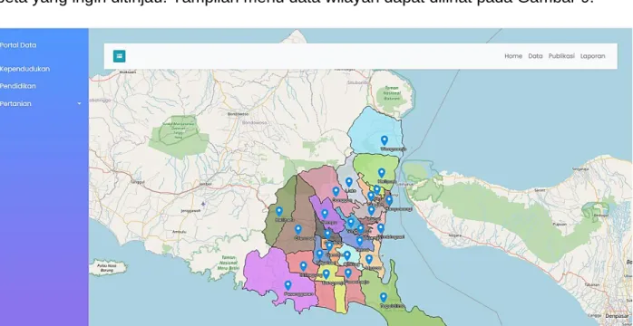 Gambar 9. Menu Data Wilayah 