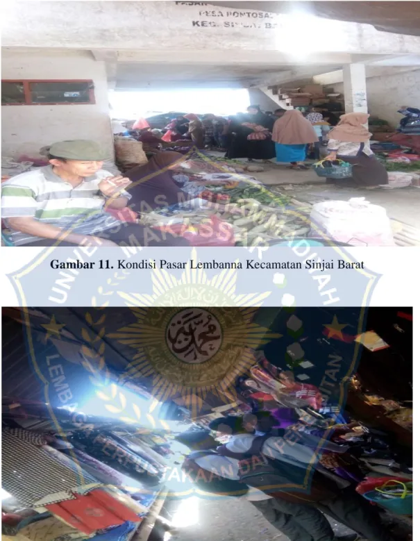 Gambar 11. Kondisi Pasar Lembanna Kecamatan Sinjai Barat 