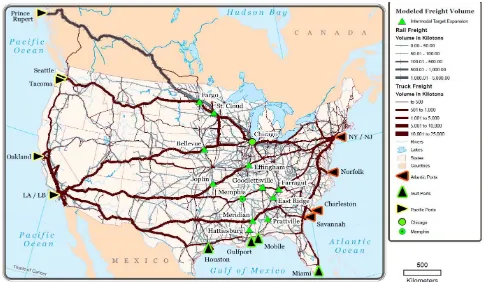 Figure 8.  Economic Analysis. All Freight Analysis Framework 3 (FAF3) zones with volume by number of FAF3 zones in the State
