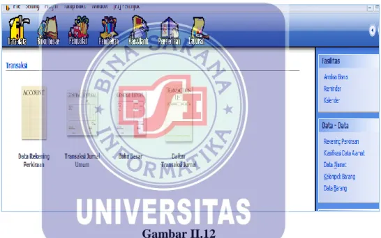 Gambar II.12  Menu Modul Buku Besar 