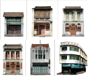 Gambar 2.6 Tipologi Ruko di Kota Penang (Sumber : Tan Yeow Wooi) 