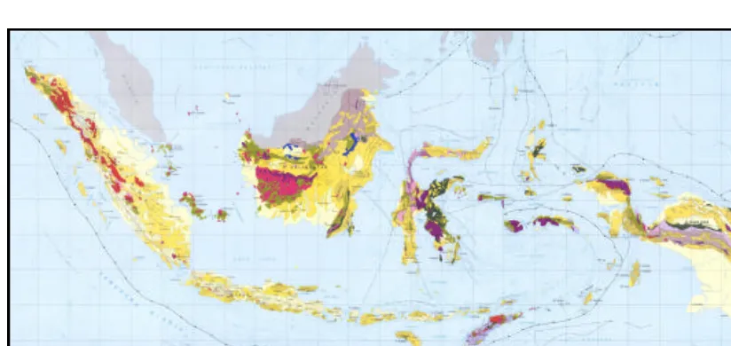 Gambar 1.   Peta Geologi Indonesia 