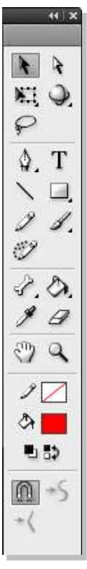Gambar 2.3 Toolbox Adobe Flash CS5 