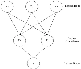 Gambar 2.5. Single-Layer Network (Hermawan, 2006). 
