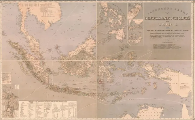 Gambar 1. Peta umum Hindia Belanda abad ke -19 