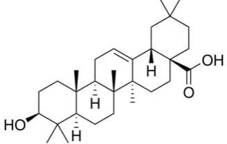 Figure 1. The chemical structure of oleanolic acid  