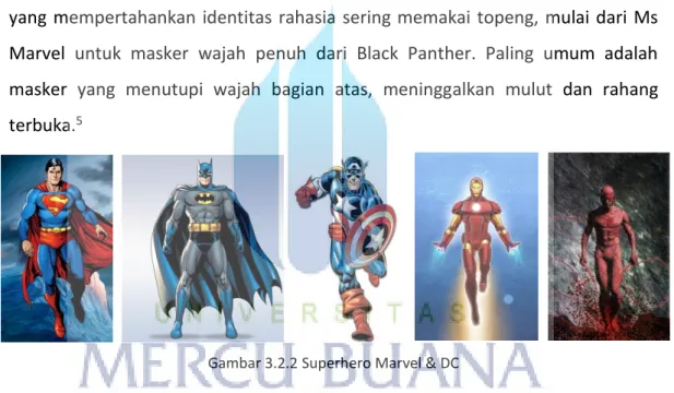 Gambar 3.2.2 Superhero Marvel &amp; DC