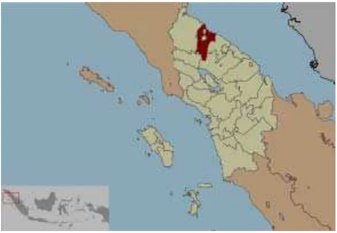 Gambar. 1  Peta Kabupaten Deli Serdang 