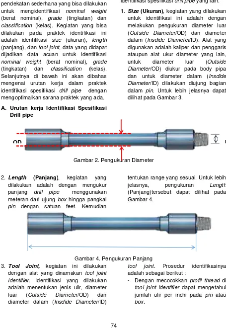 Gambar 2. Pengukuran Diameter 