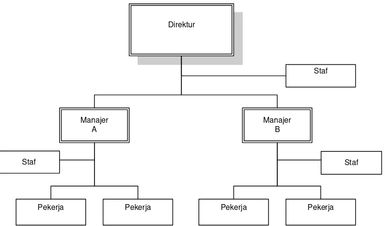 Gambar 2. 5. Struktur Organisasi Lini dan Staf. 