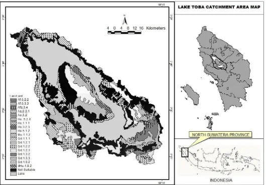 Figure 1. Lake Toba Catchment Area Map 