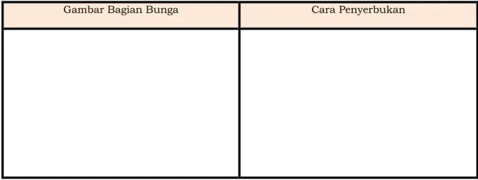 Gambar Bagian Bunga Cara Penyerbukan 