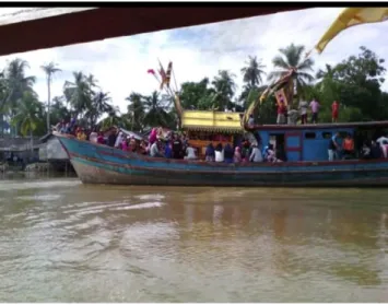 Gambar 6. Model perahu yang digunakan saat khenduki (Sumber: Dokumen Amrul Badri, 2015) 