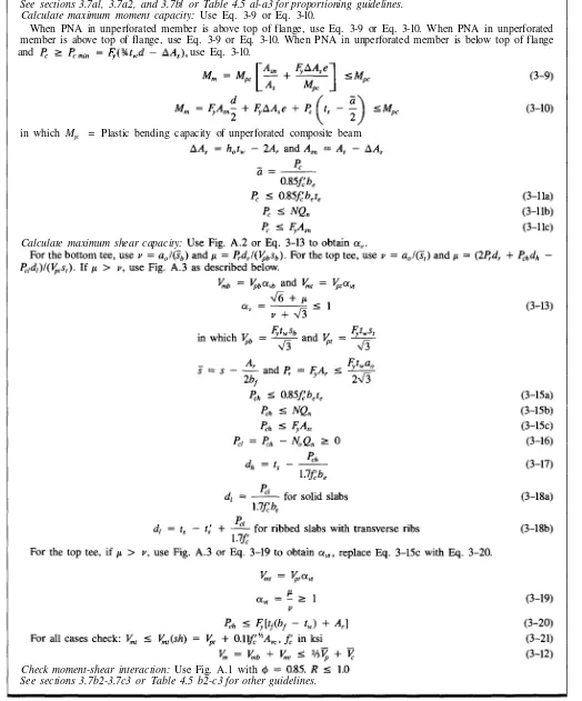 Table 44Design of Composite Beams with Reinforced Web Openings