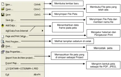 Gambar 1.4. Menu File dalam Arc GIS 